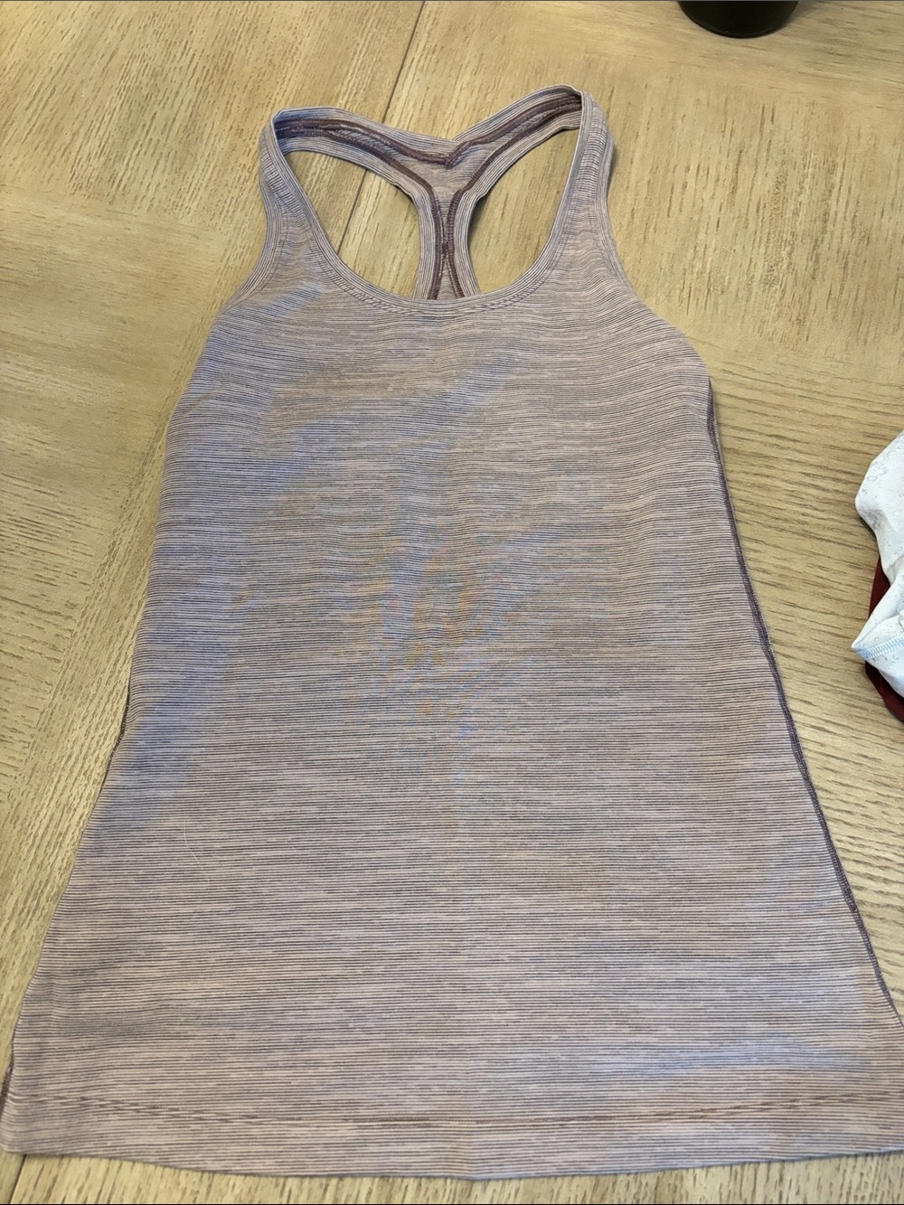 lululemon athletica Heathered Light Lavender Racerback Tank